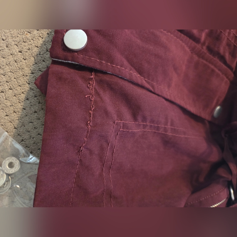 Burgundy Casual Jacket - Picture 10 of 11